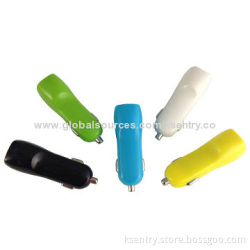 Colorful in-car charger for smartphones